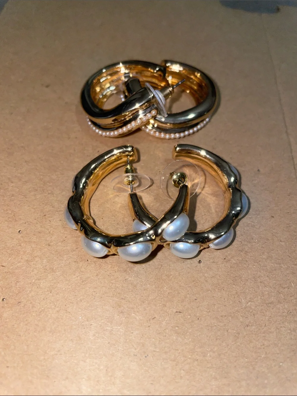 Free People Urban Gold-Tone & Pearl Multi-Style Earring Bundle Set